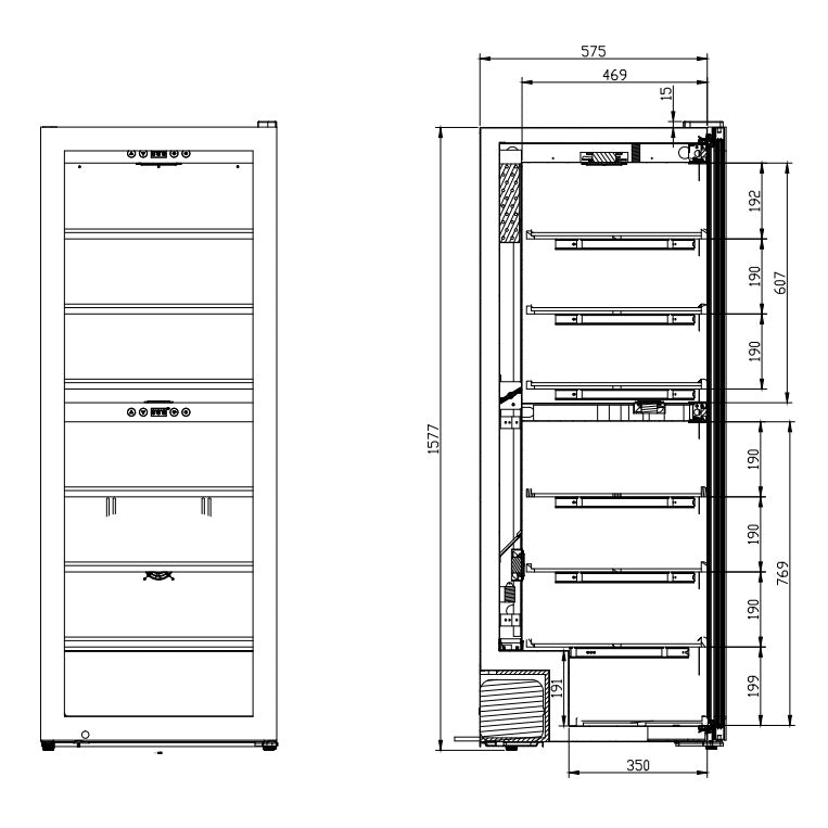 Weinkühlschrank 126 Flaschen WineExpert 126 Stainless