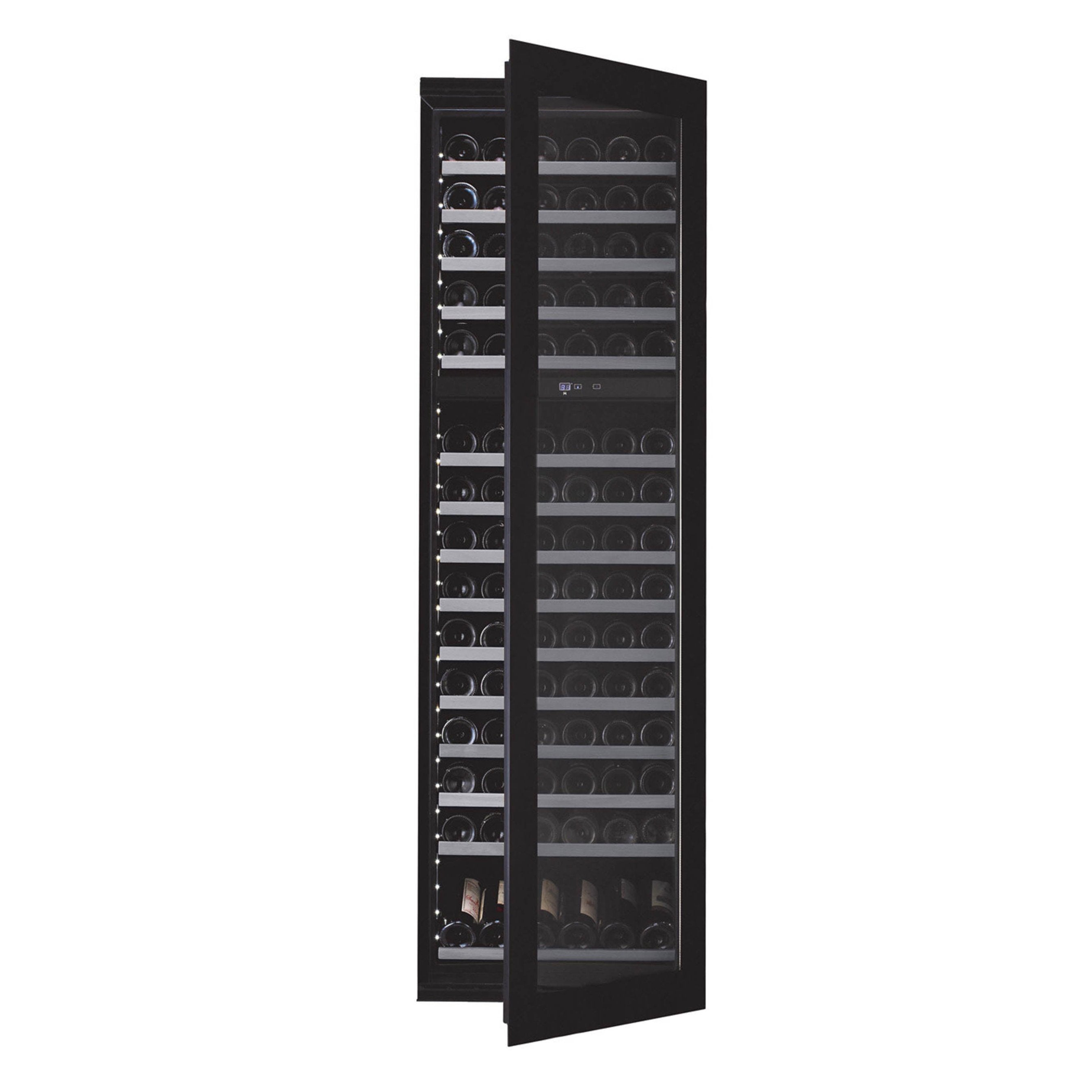 Weinkühlschrank 112 Flaschen WineKeeper 112D Fullglass Black Push/Pull