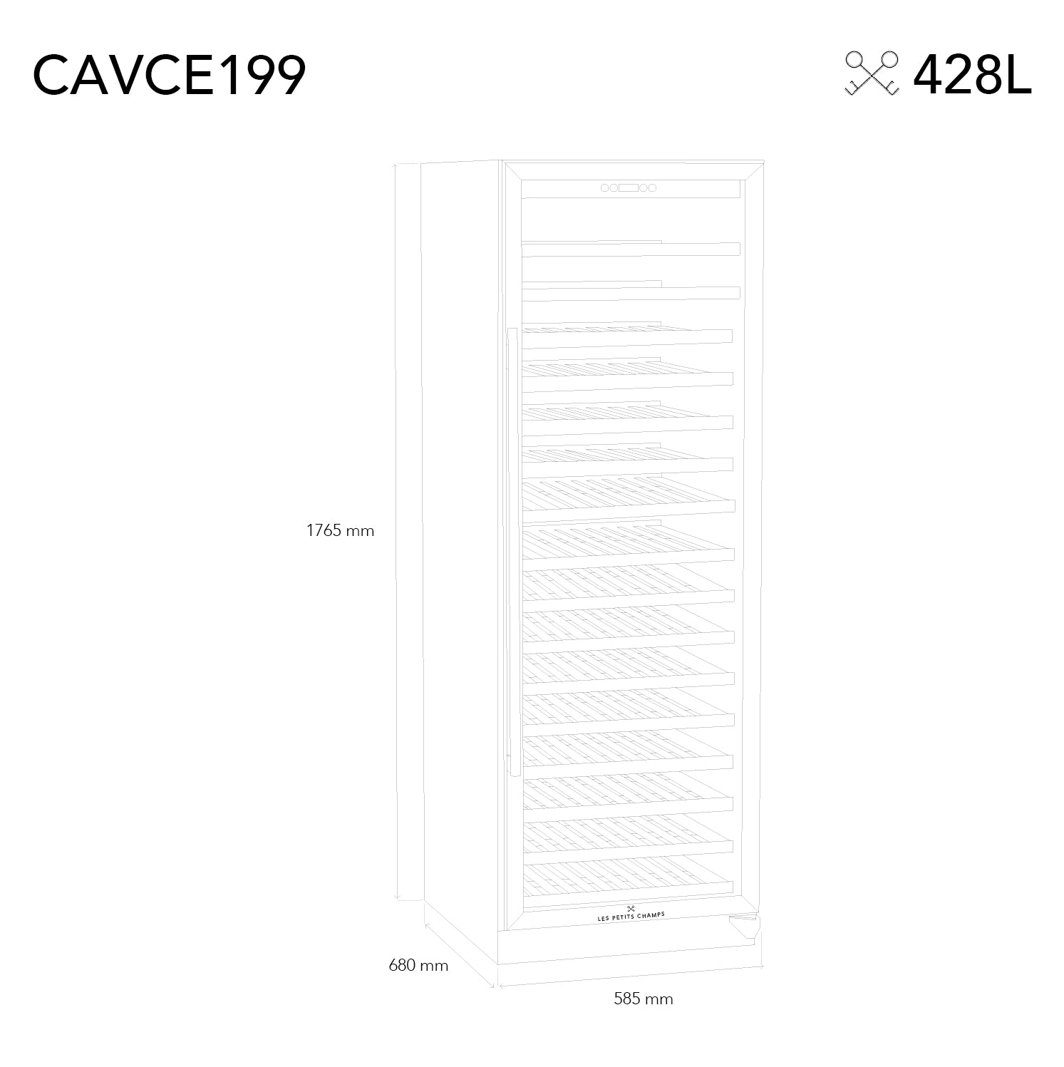 Weinkühlschrank 199 Flaschen CAVCE199